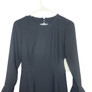 Leith Charcoal Gray Flare Sleeve Cocktail Dress XS – NWT Elegant Fitted